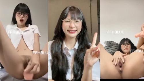 คลิปหลุดดาวทวิต FFHBLUE น้องข้างฟ่าง สาวแว่นเล่นเสียว จับควยปลอมเสียบหี โหนกเนียนไร้ขน เสียวหีหน้ายั่วควย XXX หีเนียนหุ่นเด็ดงานดีจัด เห็นแล้วน่าไปช่วยซั่มให้หายเงี่ยน