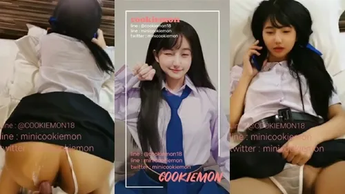 ก็คนมันเงี่ยนคุยโทรศัพท์ก็ไม่สน COOKIEMON18 คลิปหลุดน้องคุกกี้ สาวมอปลายขี้เงี่ยน นอนคุยโทรศัพท์พร้อมโดนตอกหี XXX เย็ดหีนักเรียนมอปลายคาชุด คุยเสร็จเย็ดท่าหมา ปล่อยน้ำควยขุ่นๆแตกไหลเต็ม