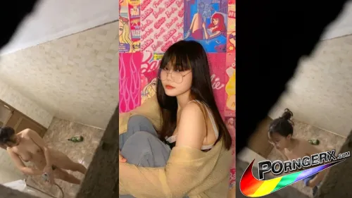 แอบถ่ายน้องแว่นอาบน้ำ หลุดXXX โดนเพื่อนแอบถ่ายในมุมมืด หุ่นโคตรเด็ดงานดีจัด หมอยดกไปนิดอาบน้ำยังใส่แว่น