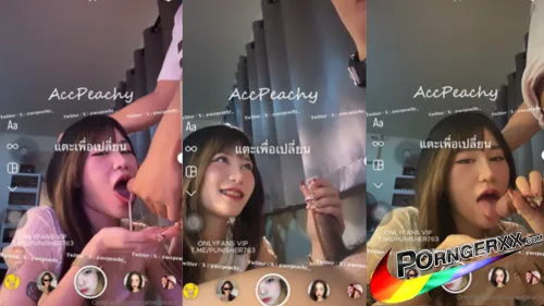 คลิปหลุดเด็ด marvelpeachy น้องพีชชี่ ชักไปคุยไป รูดเสียวชักแตกคาปาก น้าขาวขุ่นๆเยิ้มเลอะปากไปหมด onlyfans
