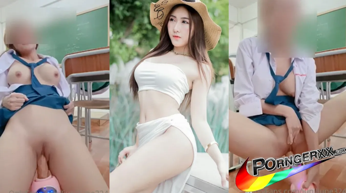 xxxคลิปหลุด juniijune น้องจูน วนิดา สาวมอปลายโรงเรียนดังย่านชลบุรี ตอนเย็นเพื่อนกลับบ้าน ตัวเองแอบจับดิลโด้ยัดรูหีคาห้องเรียน onlyfans หีขาวเนียนอย่างเด็ด ถ้าเพื่อนชายมาเห็นน่าจะโดนตอกยับ 